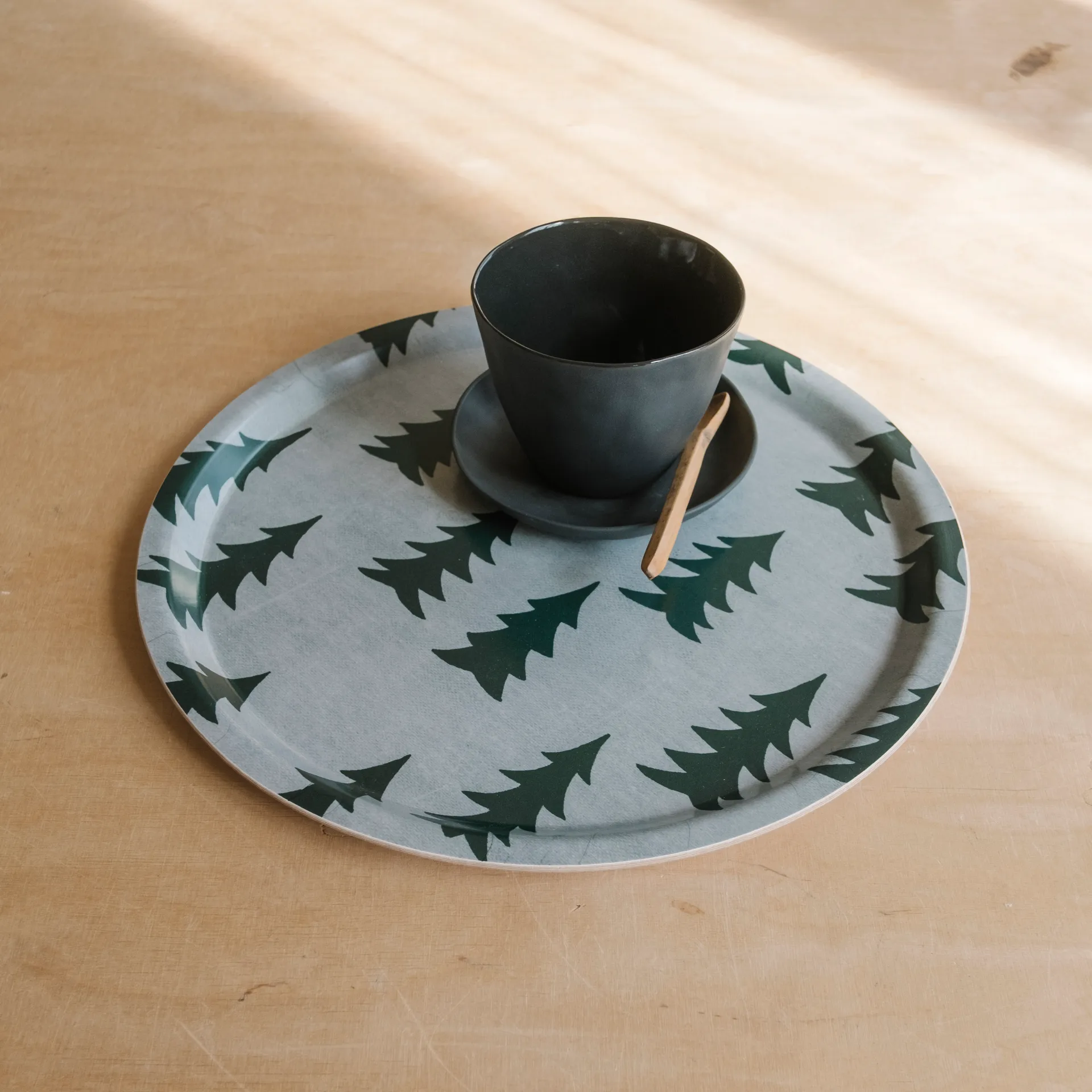 Gran dienblad 31 cm, Groen Fine Little Day