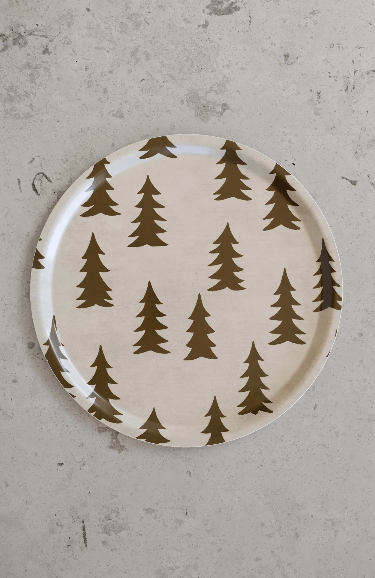 Gran dienblad, Bruin, Ø38 cm Fine Little Day