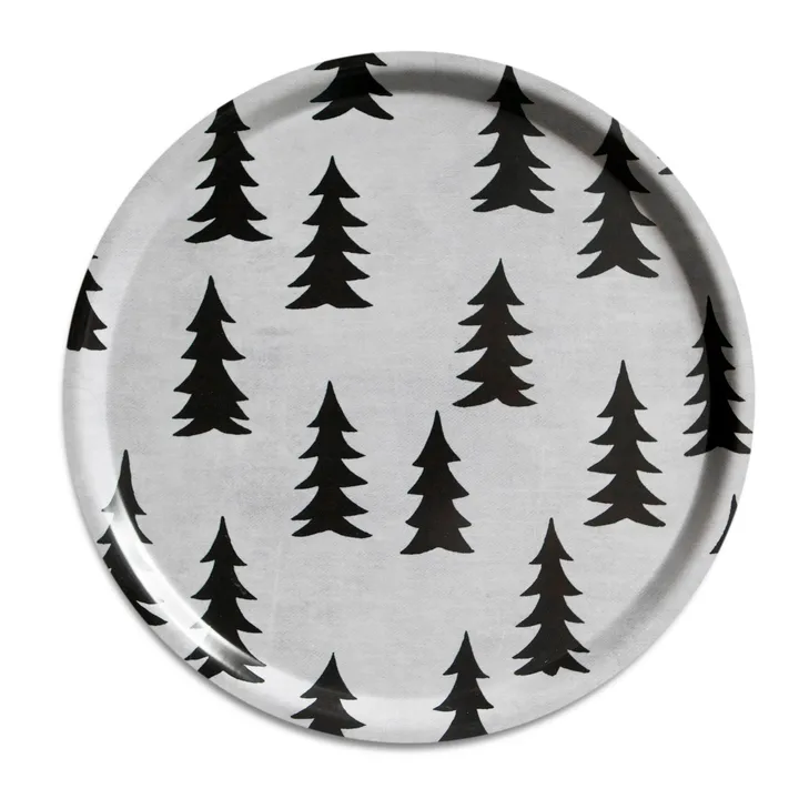 Gran dienblad - wit-zwart, Ø38 cm - Fine Little Day