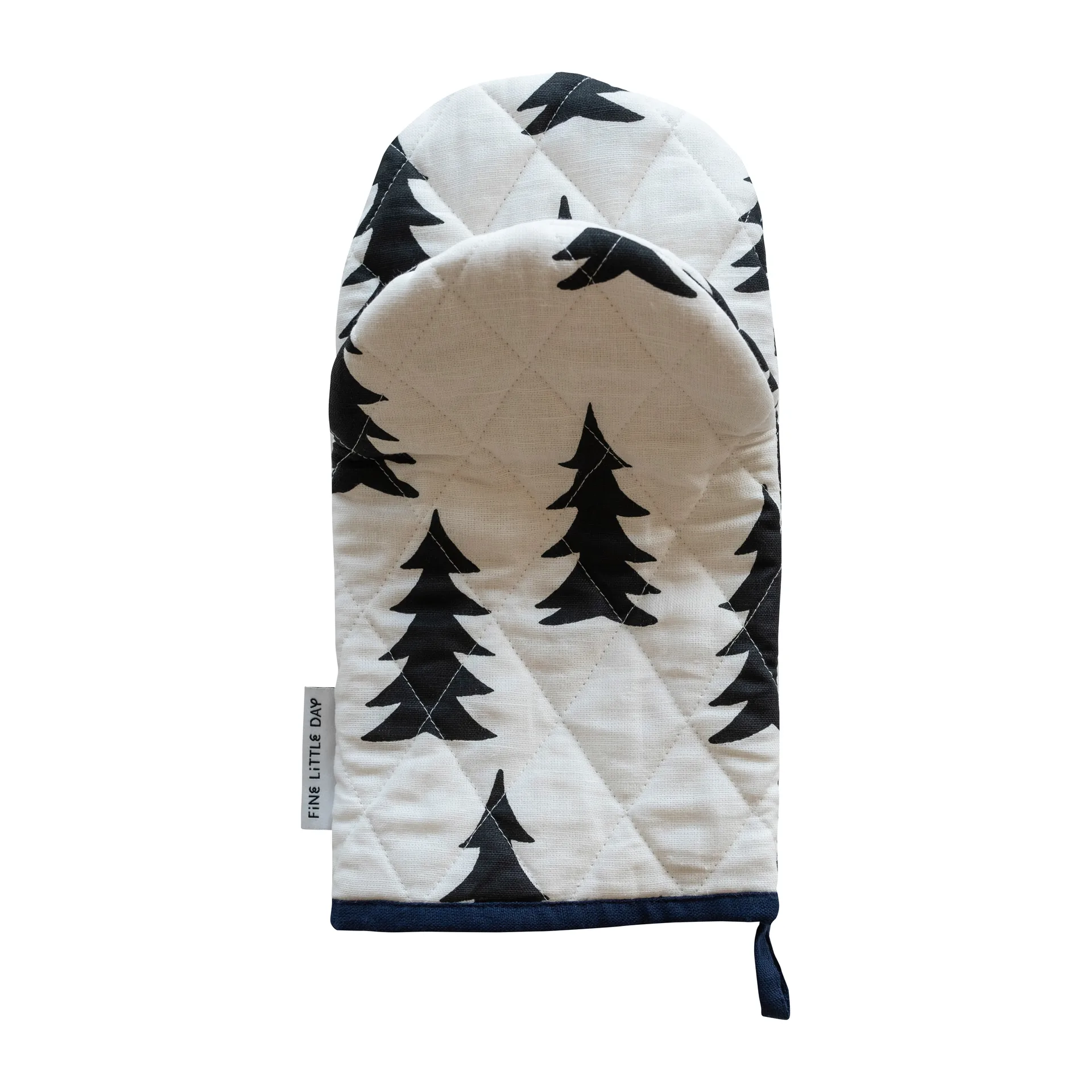 Gran gequilte ovenwant, Wit-zwart Fine Little Day