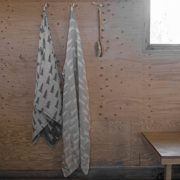 Gran jacquardgeweven handdoek 90x139 cm - Zwart-wit - Fine Little Day