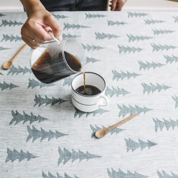 Gran linen stof - donkergroen-wit - Fine Little Day