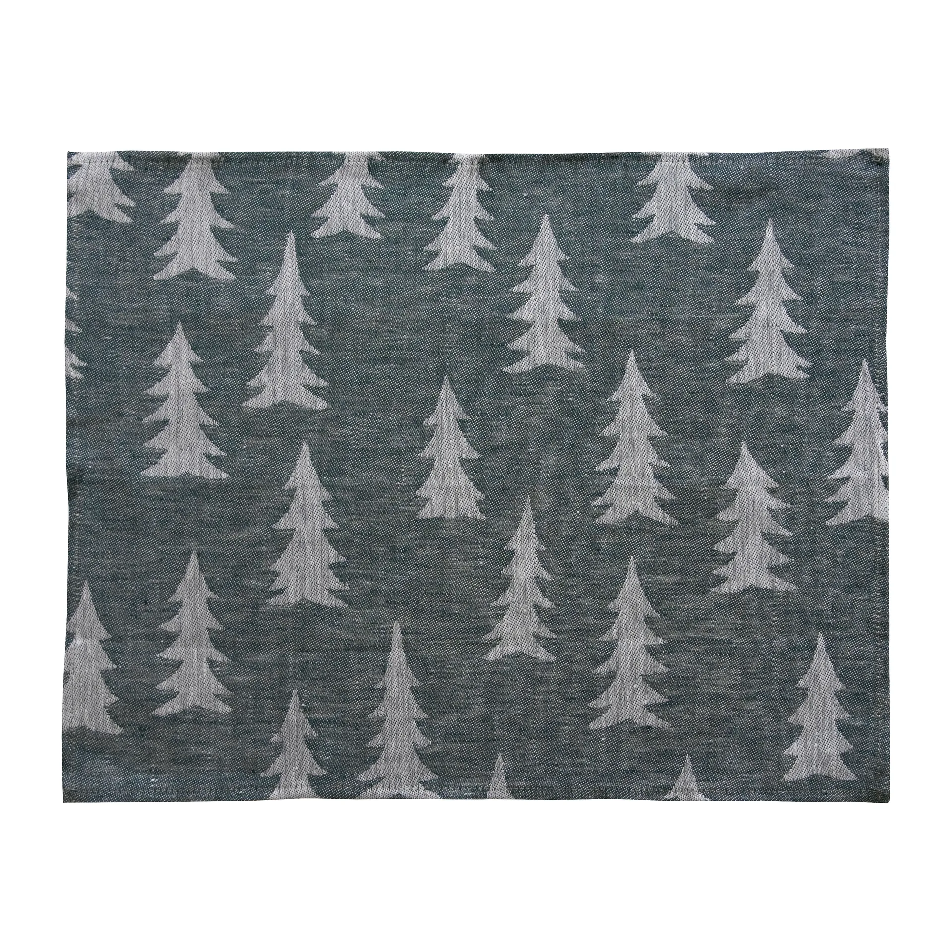 Gran placemat 37x47 cm, Groen-wit Fine Little Day