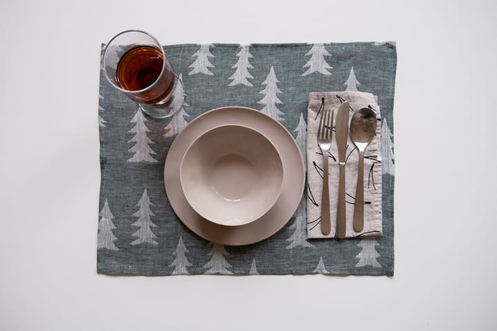 Gran placemat 37x47 cm, Groen-wit Fine Little Day