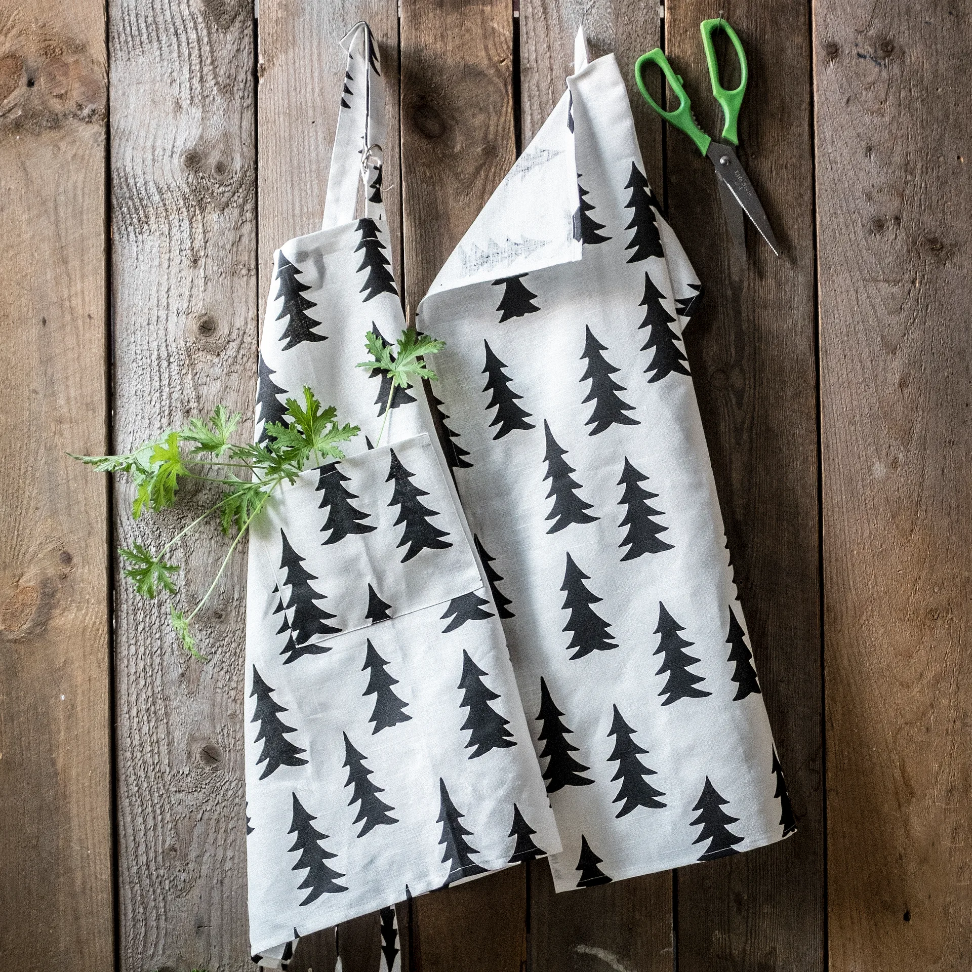 Gran theedoek, wit-zwart Fine Little Day