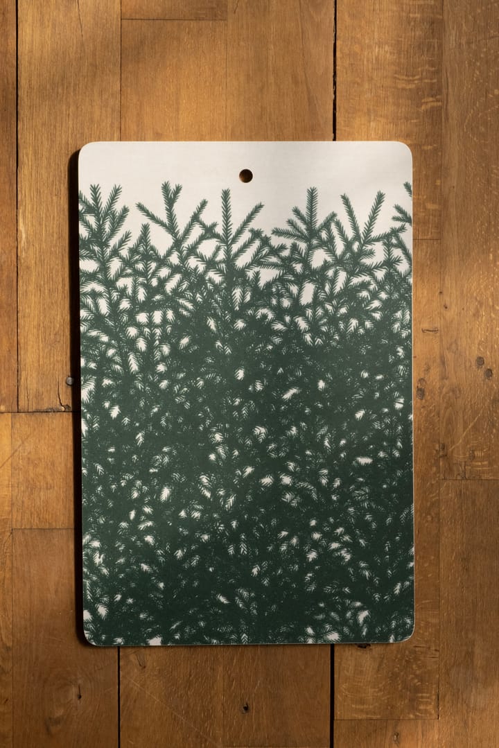 Granris snijplank 21x31 cm, Wit-groen Fine Little Day