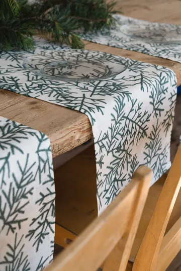 Granris tafelloper - Wit-groen - Fine Little Day