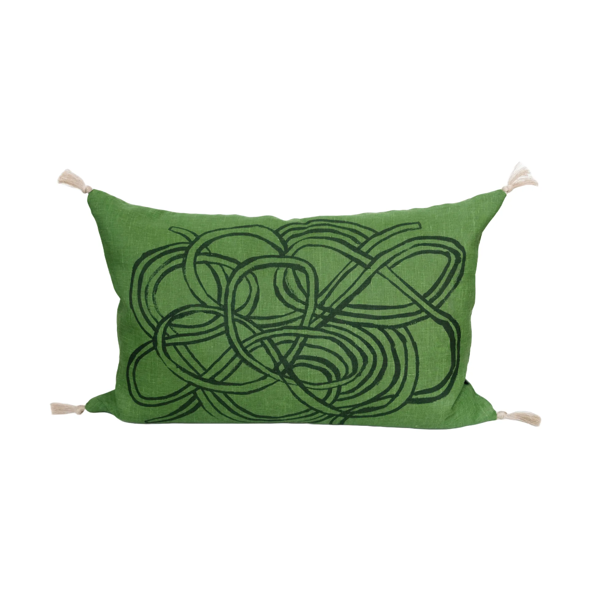Knutar kussensloop 38x58 cm, Green Fine Little Day