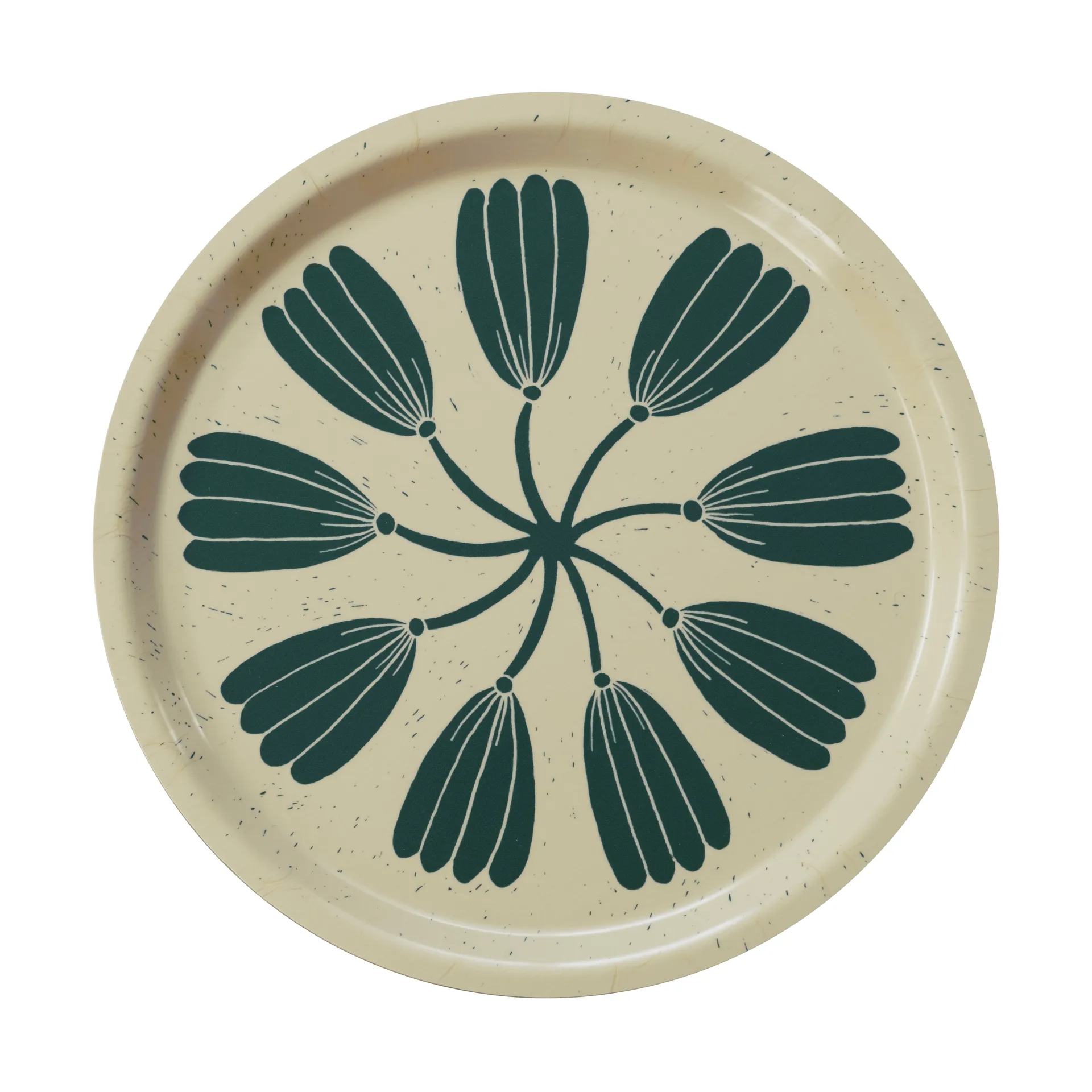 Krans dienblad Ø31 cm, Yellow-green Fine Little Day