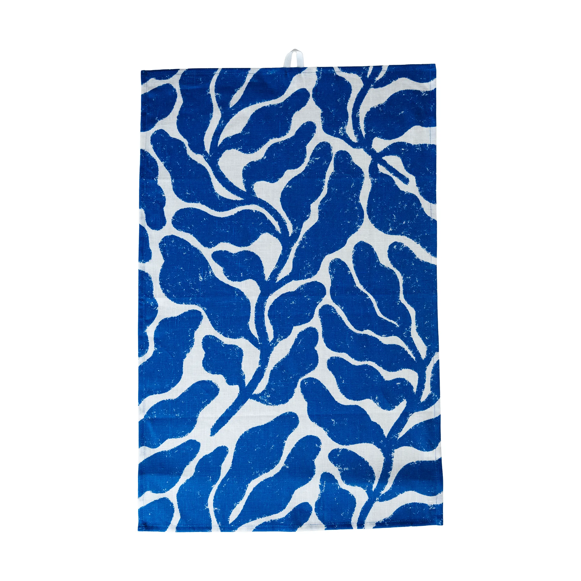 Leaves keukendoek, Wit-blauw, 47x70 cm Fine Little Day