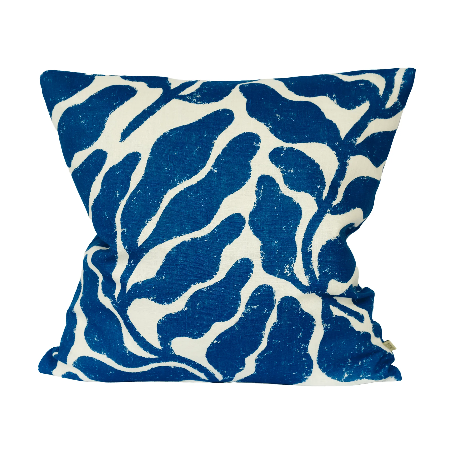 Leaves kussenhoes 48x48 cm, Wit-blauw Fine Little Day