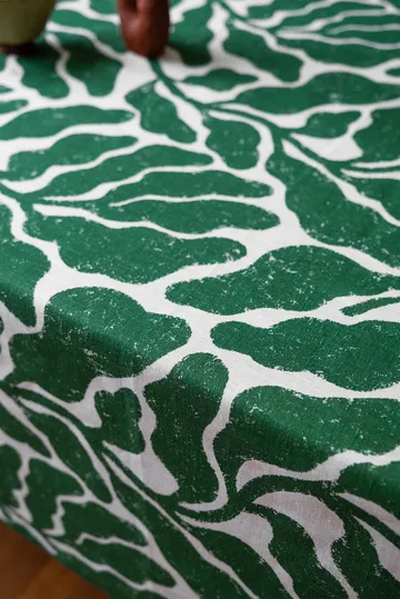 Leaves tafelkleed - Green, 149x250 cm - Fine Little Day