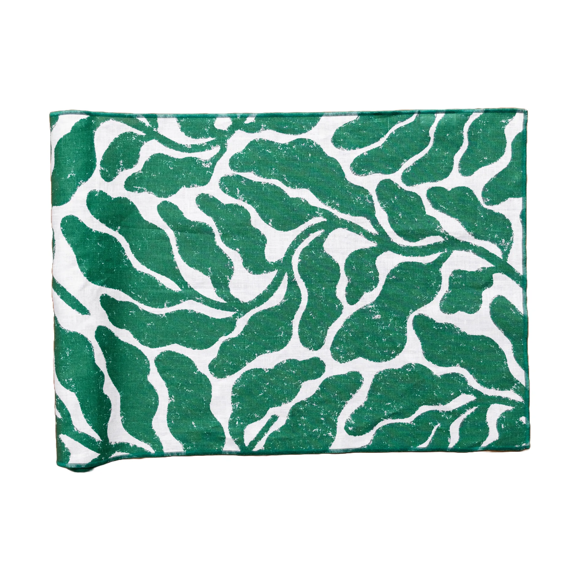 Leaves tafelloper, Green, 45x180 cm Fine Little Day
