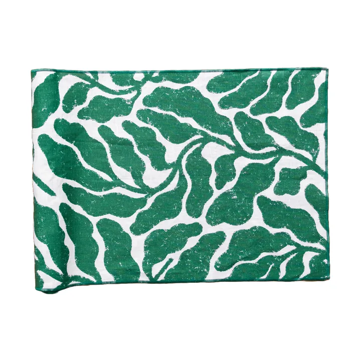 Leaves tafelloper - Green, 45x180 cm - Fine Little Day