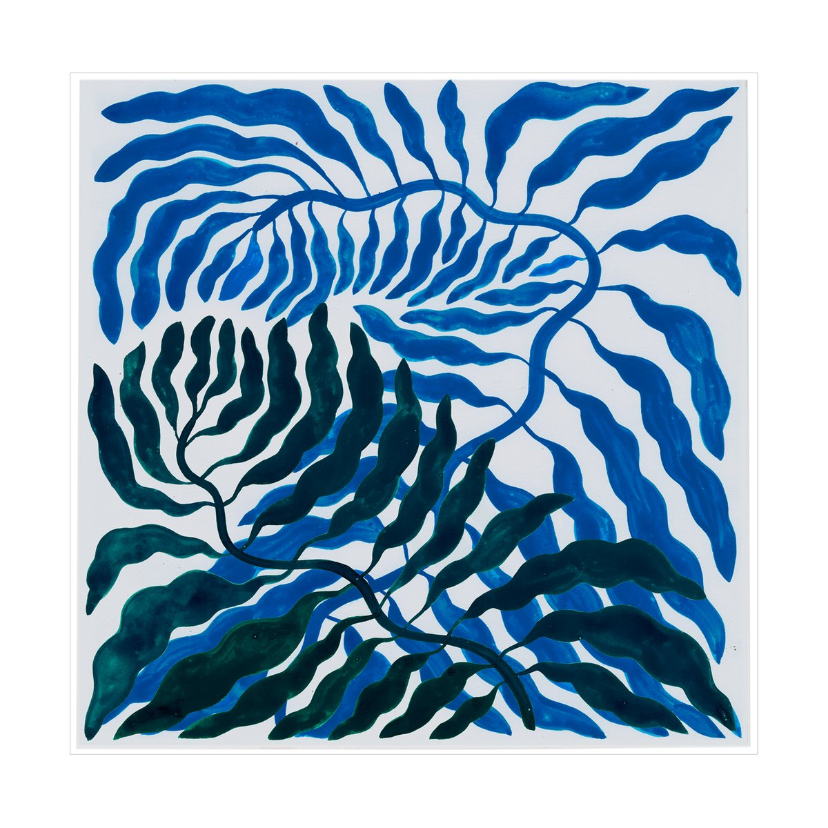 Fine Little Day Meeting poster 70x70 cm | Scandinavisch Interieur | Posters | Blauw