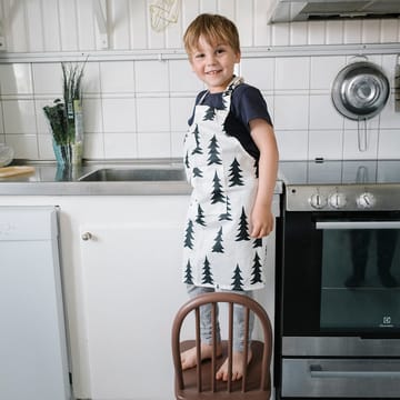 Naalden gewaxt kinderschort - Zwart-wit - Fine Little Day