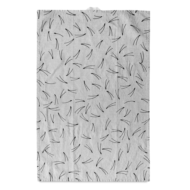 Naalden keukenhanddoek 44x67 cm - Natuur-zwart - Fine Little Day