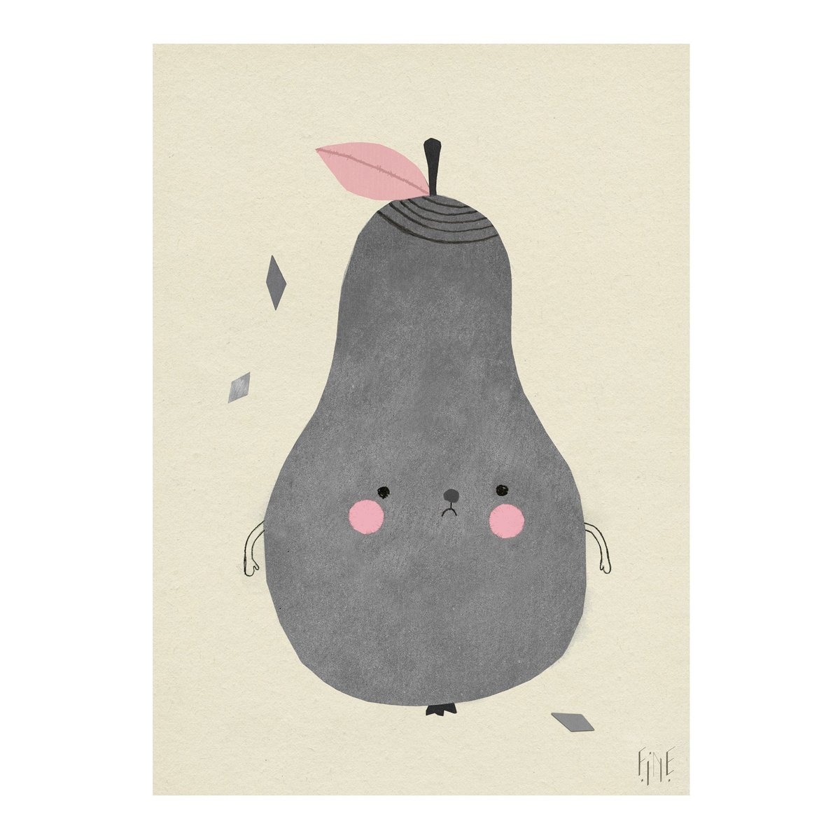Fine Little Day Pirum Parum poster 50 x 70 cm | Scandinavisch Interieur | Posters | Grijs