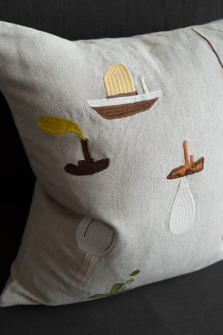Sail With Me kussenhoes 48x48 cm, Grijs Fine Little Day