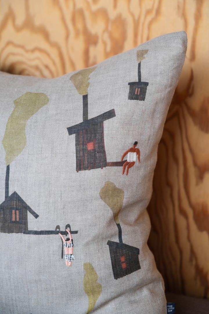 Sauna kussenhoes 45x45 cm, Beige Fine Little Day