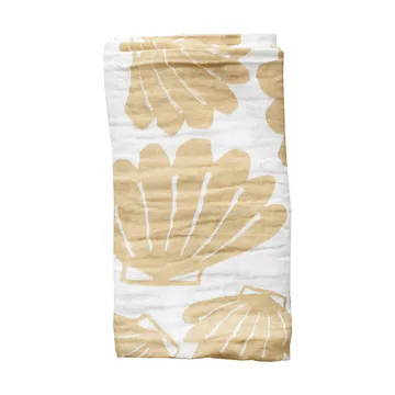 Schelp mousselinedeken 120x120 cm - Sand - Fine Little Day