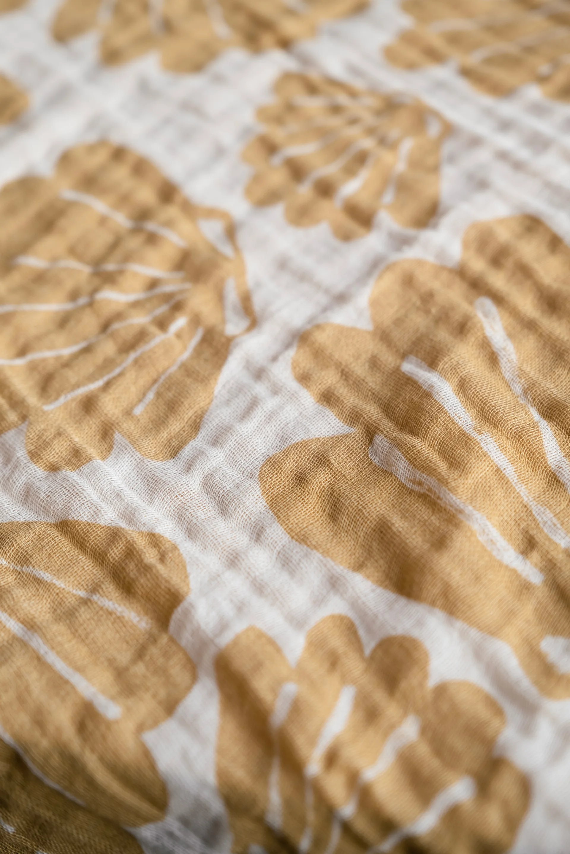 Schelp mousselinedeken 120x120 cm, Sand Fine Little Day