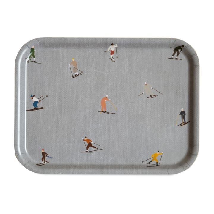 Skiers dienblad 20x27 cm - Grijs - Fine Little Day