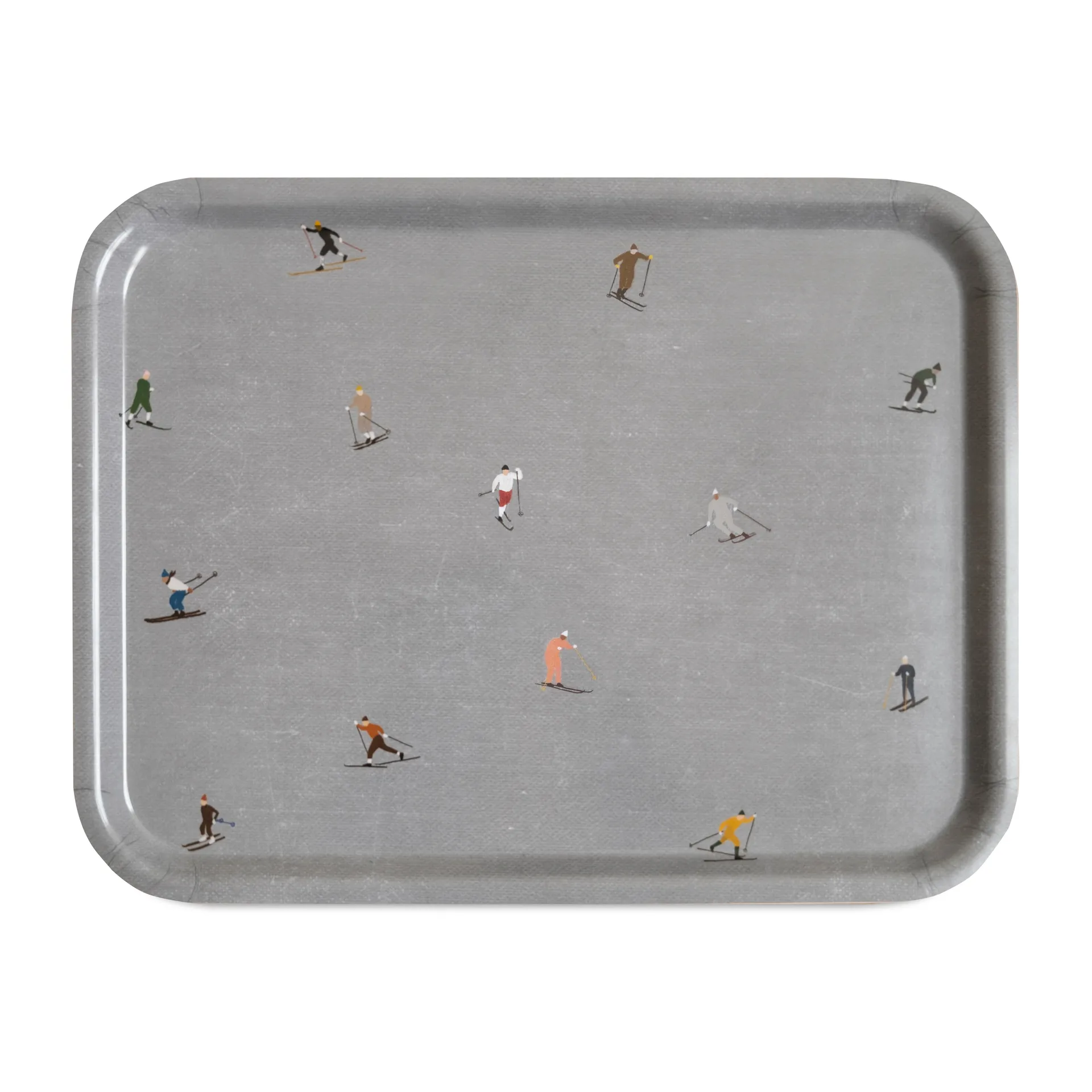 Skiers dienblad 33x43 cm, Grijs Fine Little Day