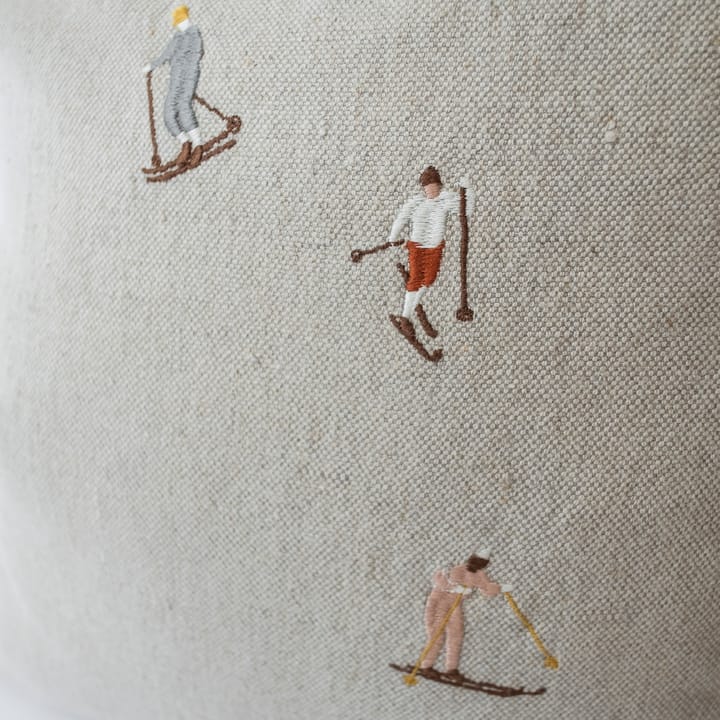 Skiers kussenhoes 48x48 cm, Natuur Fine Little Day