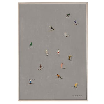 Skiers poster 50x70 cm - Grijs - Fine Little Day
