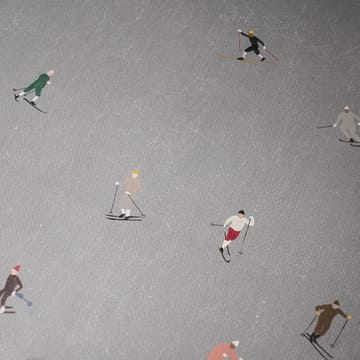 Skiers poster 50x70 cm - Grijs - Fine Little Day