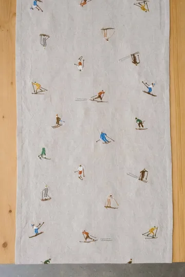 Skiers tafelloper - Natuur, 45x150 cm - Fine Little Day