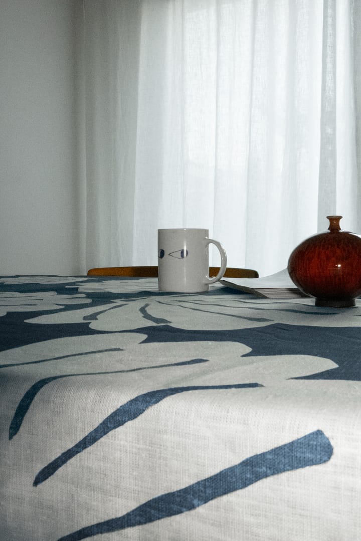 Snäcka tafelkleed linnen 149x149 cm, Blauw Fine Little Day