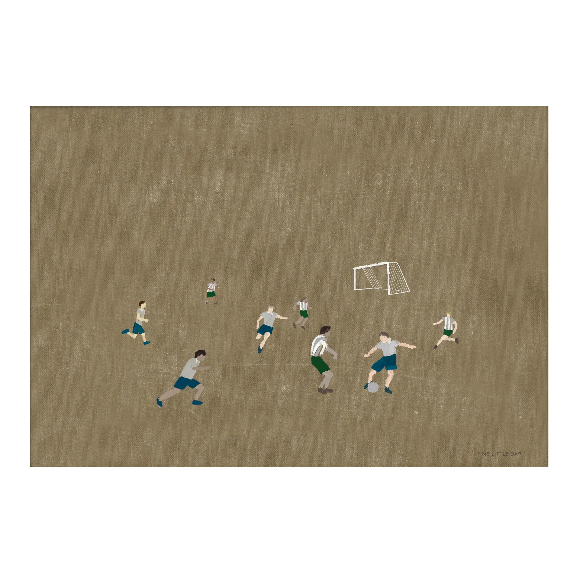 Soccer poster 50x70 cm, Bruin Fine Little Day