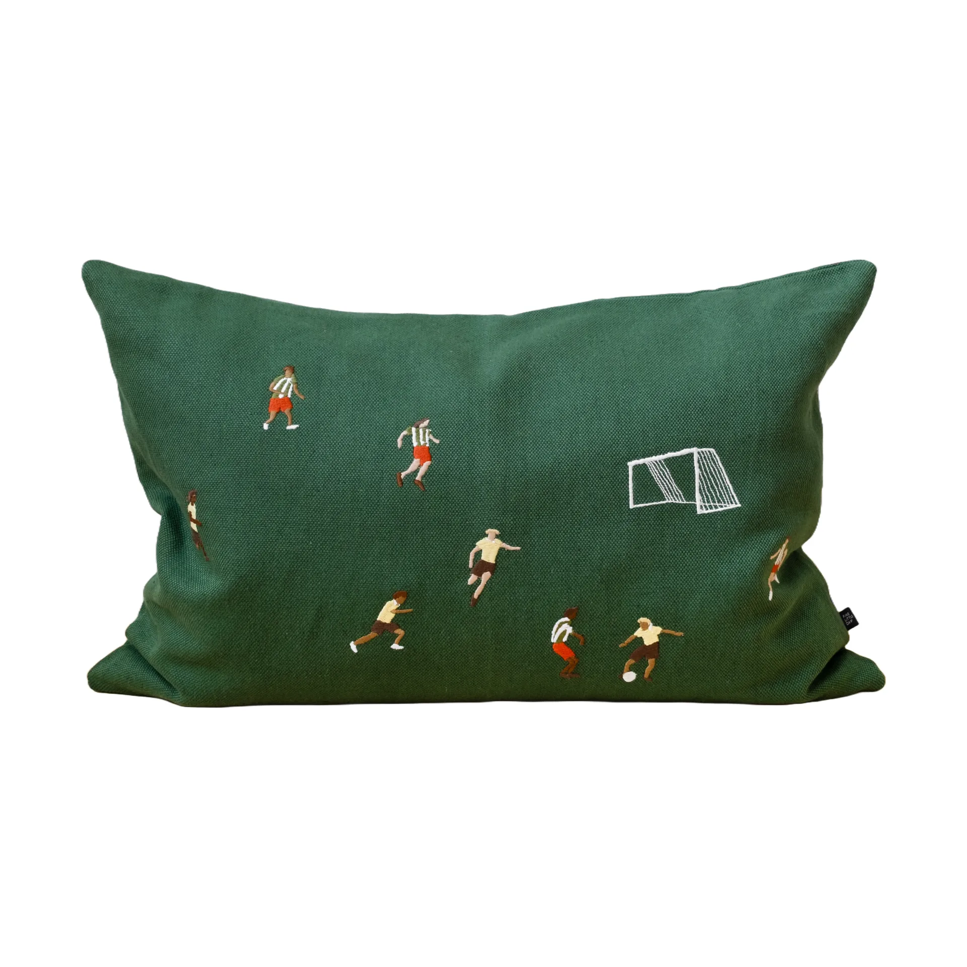 Soccer voetbal kussenhoes 58x38 cm, Green Fine Little Day