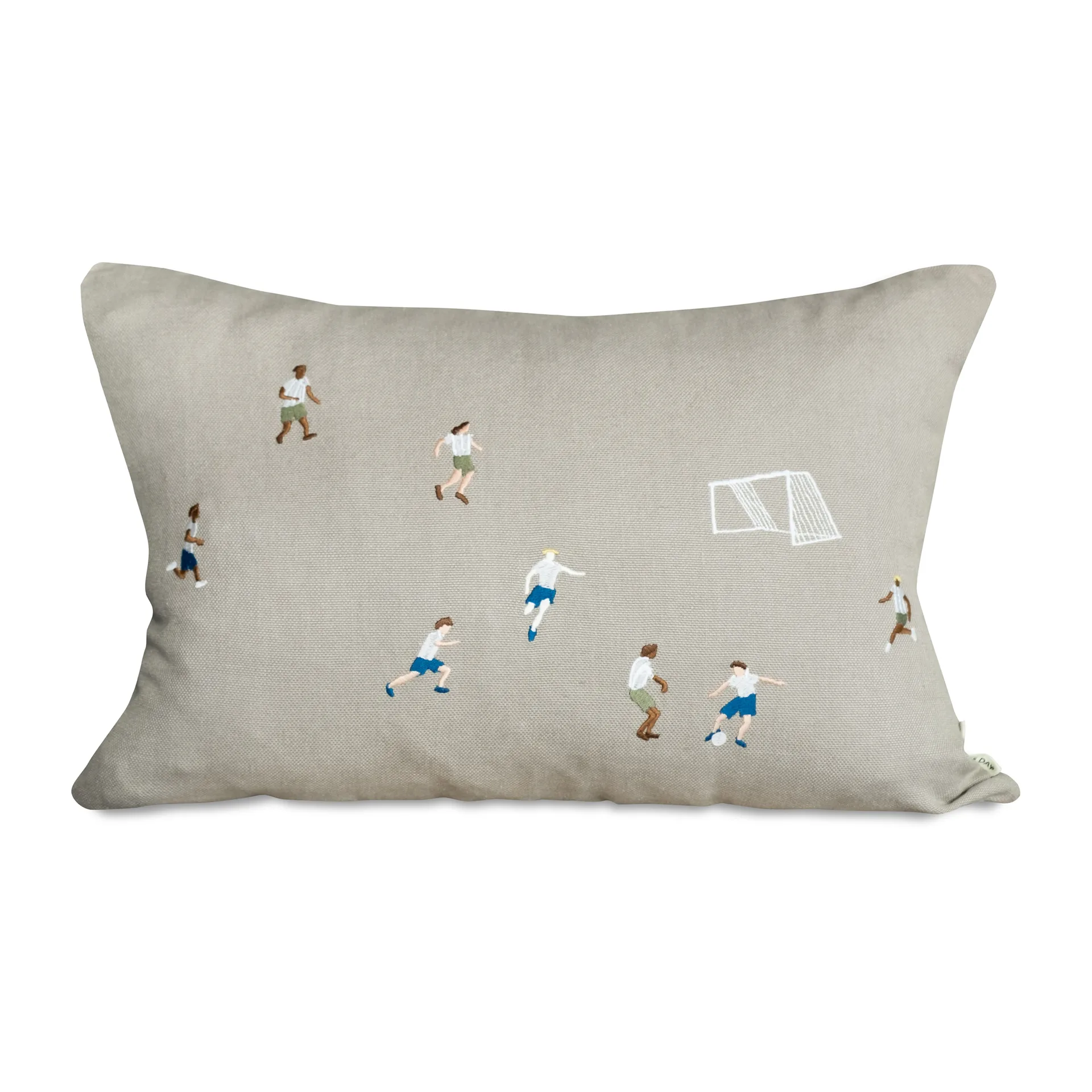 Soccer voetbal kussenhoes 58x38 cm, Mix-natuur Fine Little Day