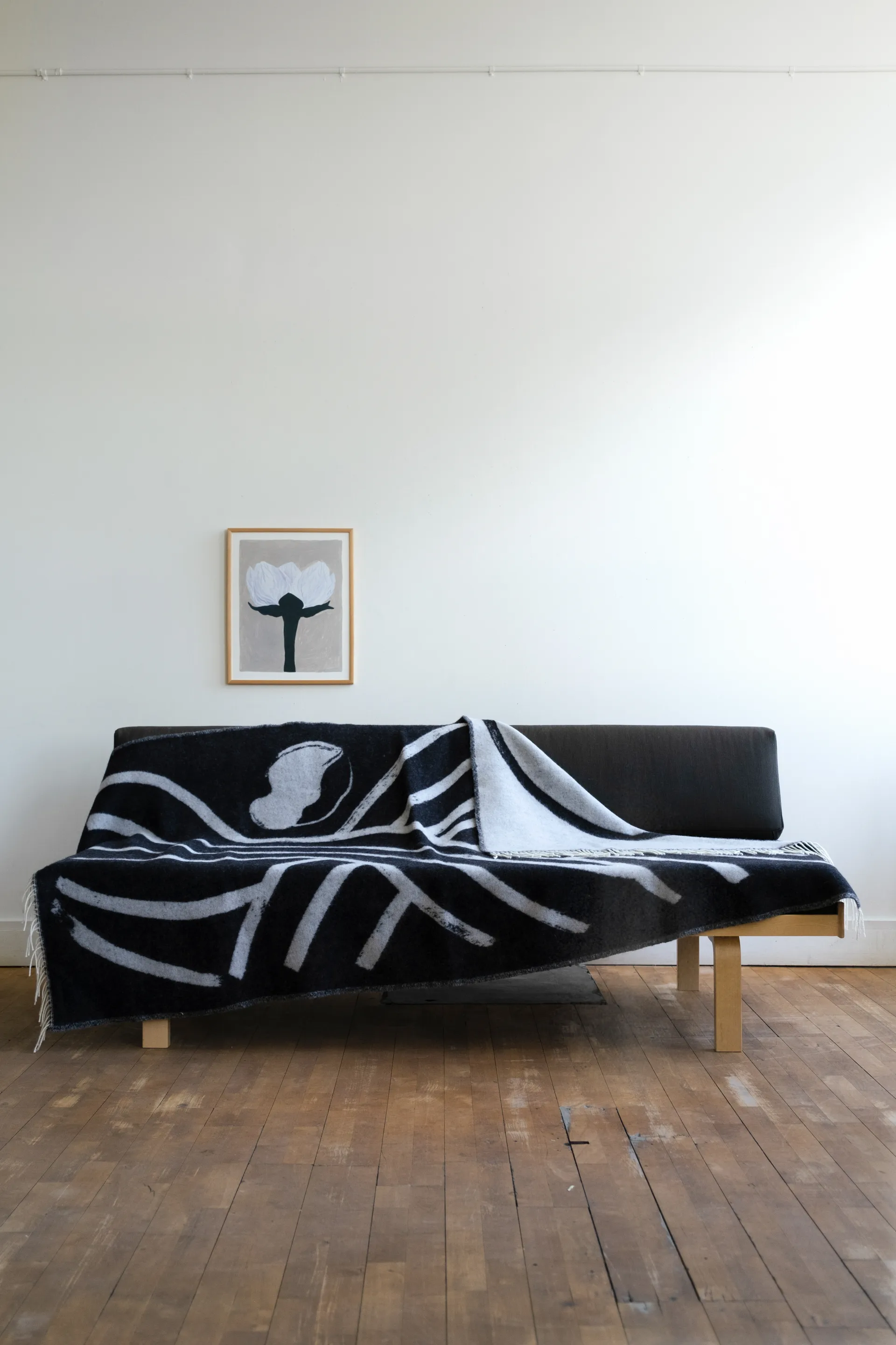 Sofia Lind wollen plaid 130x190 cm, Dovegrey Fine Little Day