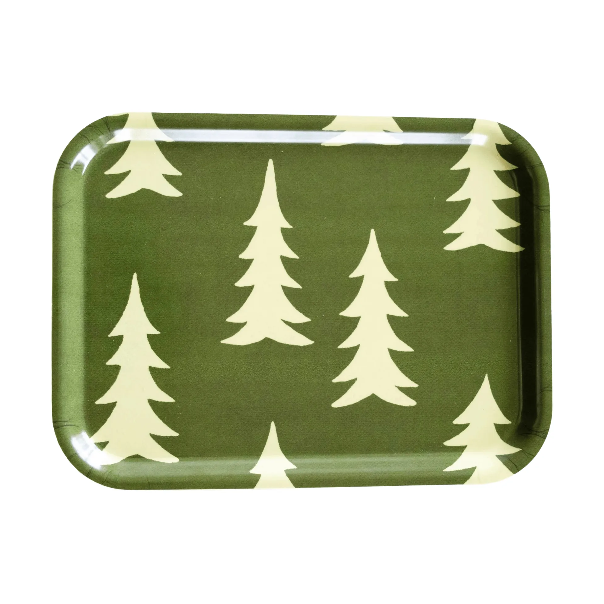 Spar dienblad 20x27 cm, Groen Fine Little Day