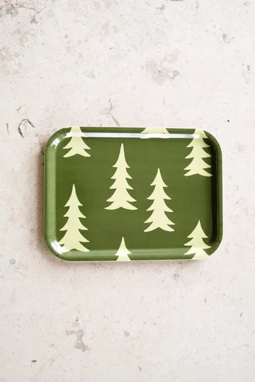Spar dienblad 20x27 cm - Groen - Fine Little Day