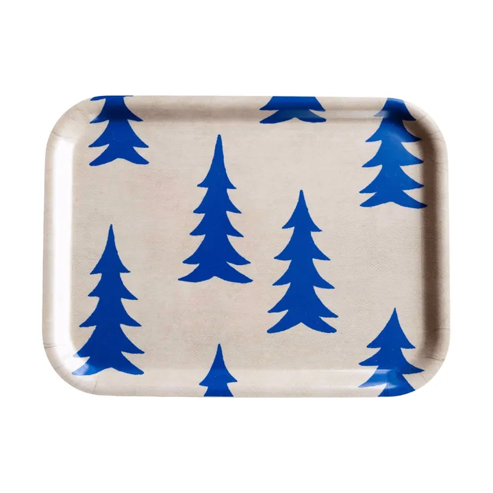 Spar dienblad 20x27 cm - Nature-blauw - Fine Little Day