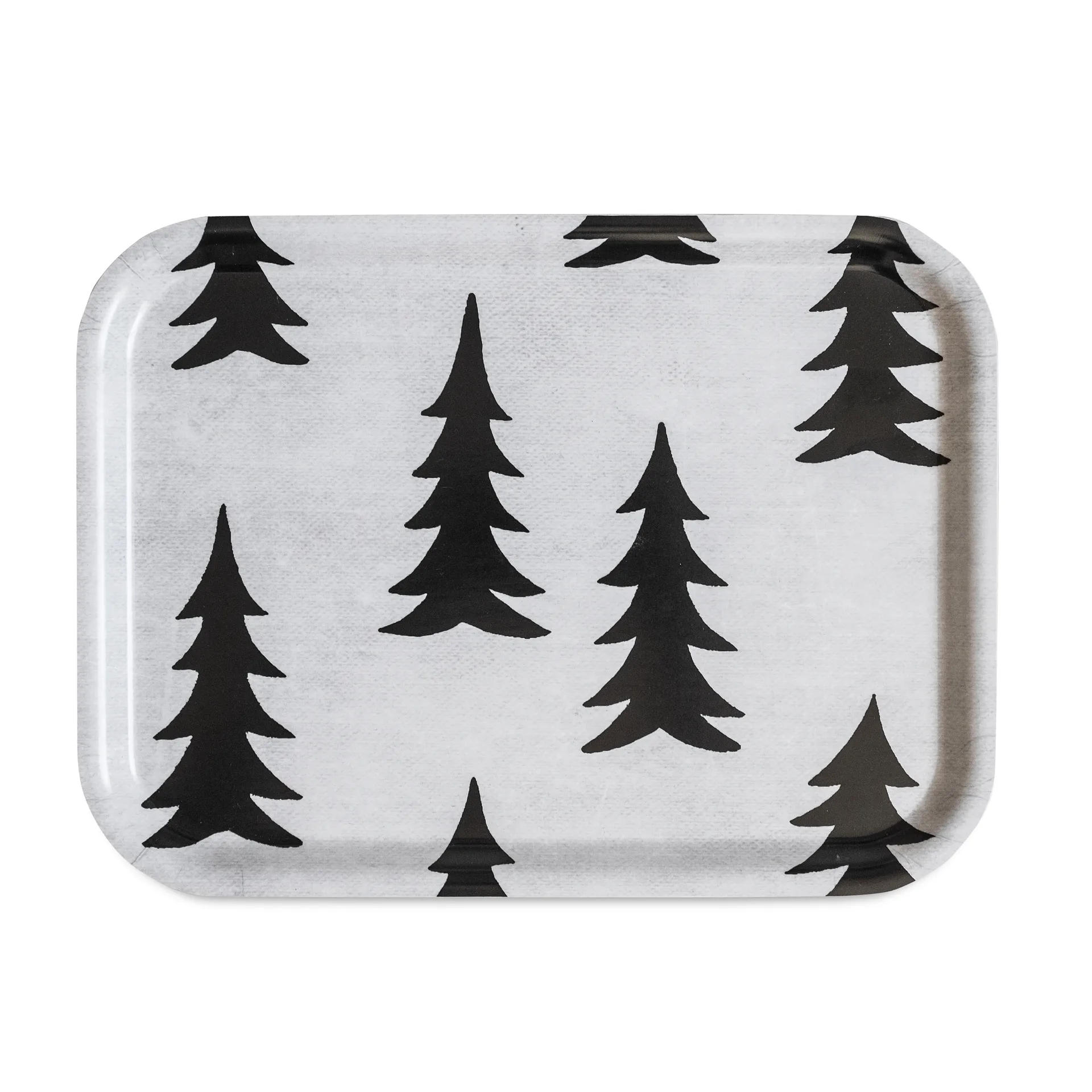 Spar dienblad 20x27 cm, Zwart-wit Fine Little Day