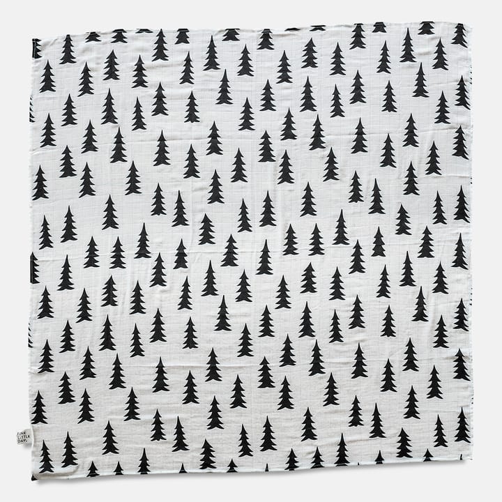 Spar muslindeken 120x120 cm - Zwart-wit - Fine Little Day