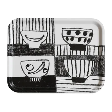 Stilleven dienblad 33x43 cm - Zwart-wit - Fine Little Day