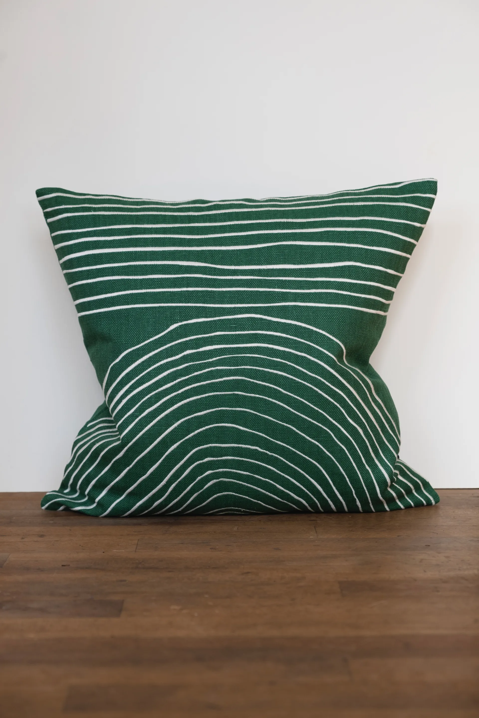 Strå kussensloop 48x48 cm, Green Fine Little Day