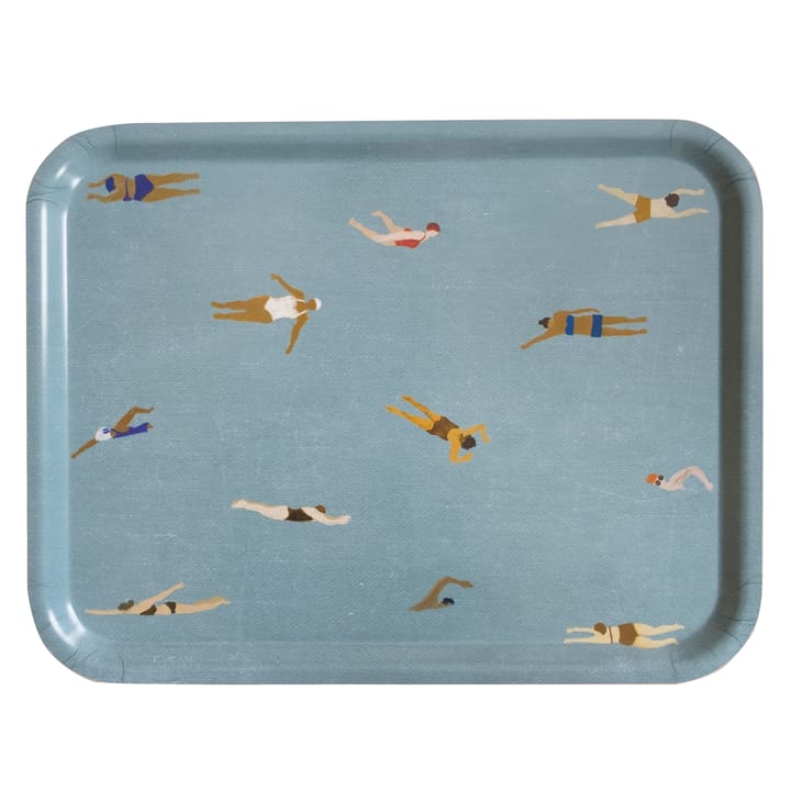 Swimmers dienblad 33x43 cm - Blauw - Fine Little Day