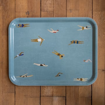 Swimmers dienblad 33x43 cm - Blauw - Fine Little Day