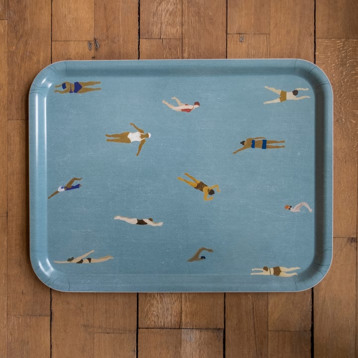 Swimmers dienblad 33x43 cm - Blauw - Fine Little Day