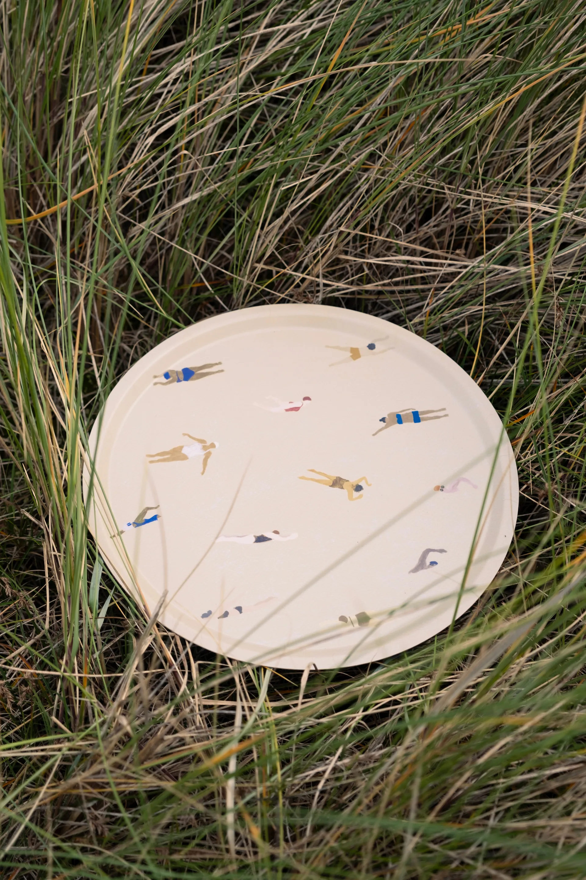 Swimmers dienblad Ø38 cm, Beige Fine Little Day