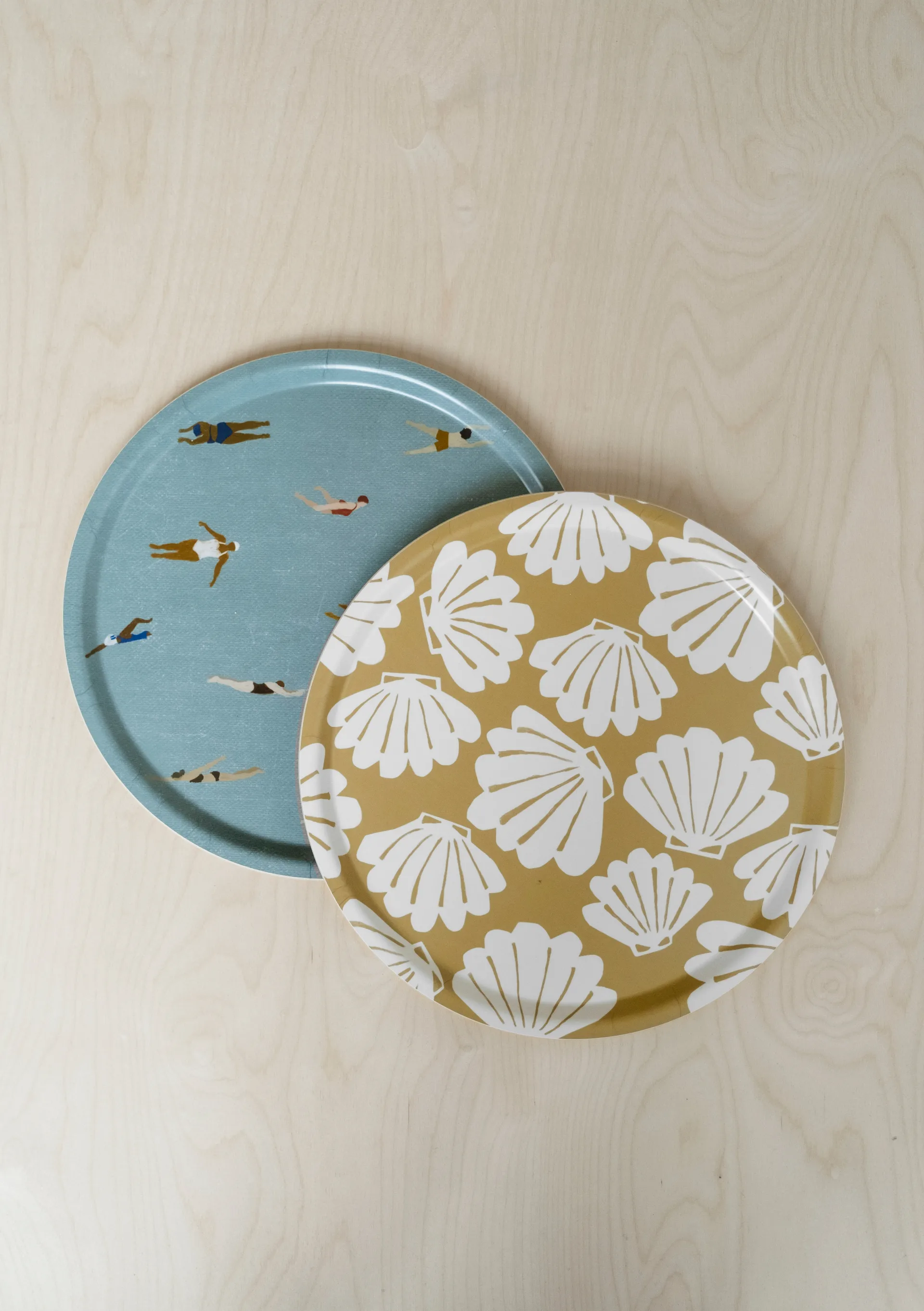 Swimmers dienblad Ø38 cm, Beige Fine Little Day