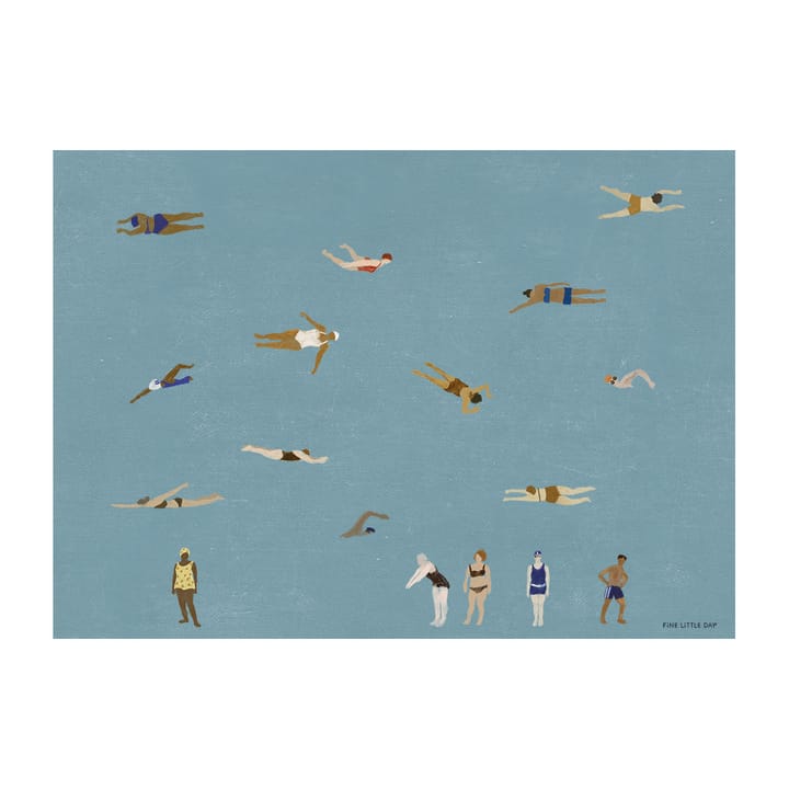 Swimmers poster - 50x70 cm - Fine Little Day